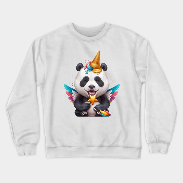 Panda Unicorn Crewneck Sweatshirt by stonemask